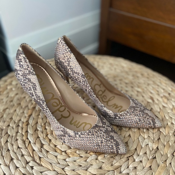 Sam Edelman Hazel Snake Print Pointed-toe Pumps 8.5 - Picture 4 of 7